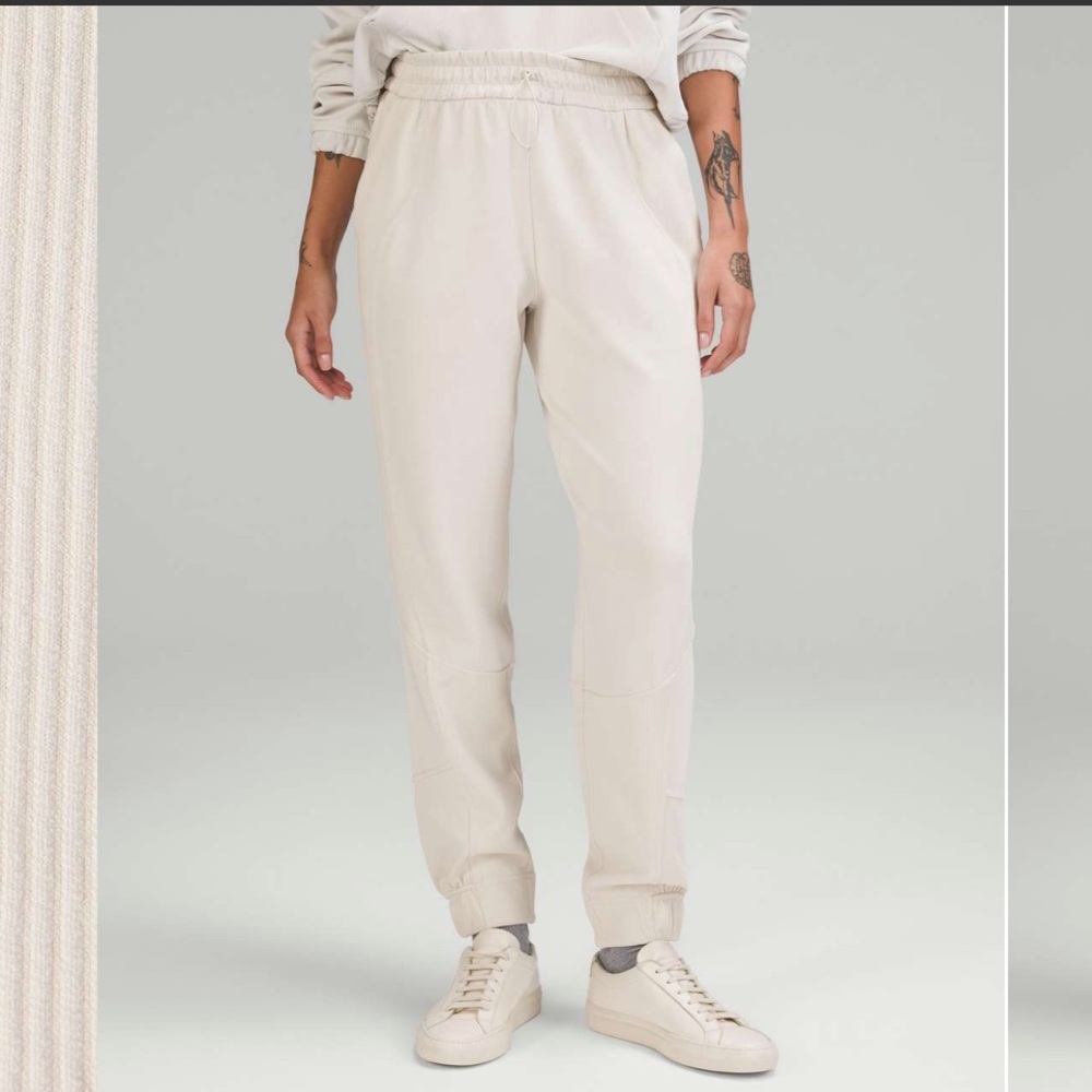 Lululemon Brushed Softstreme Ribbed High-Rise Jogger